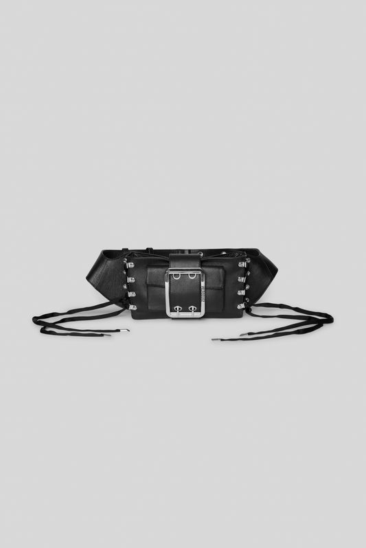 Upcycled Leather Crossbody Bag by Mateo Velasquez