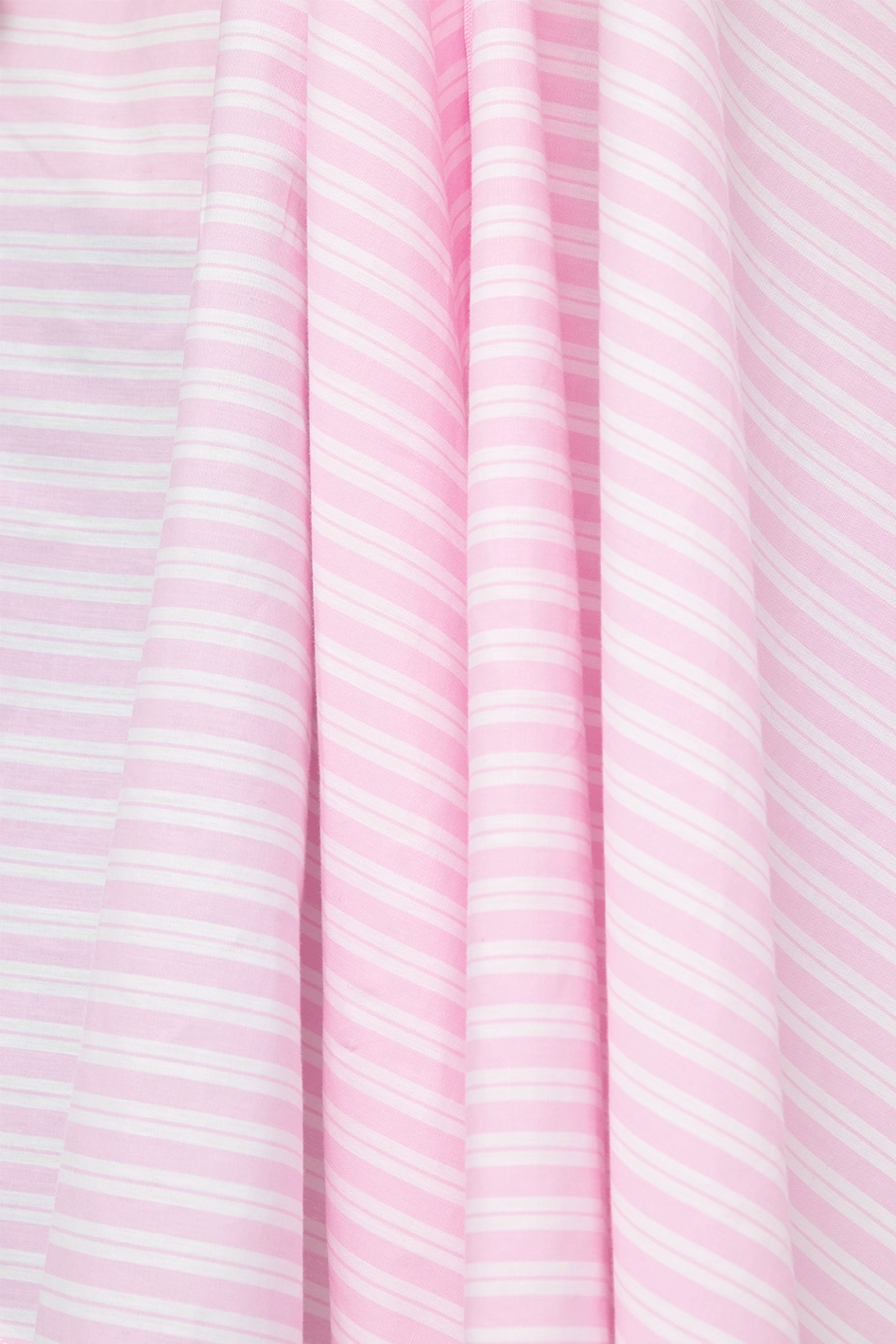 Pink Striped Frills Shirt Dress