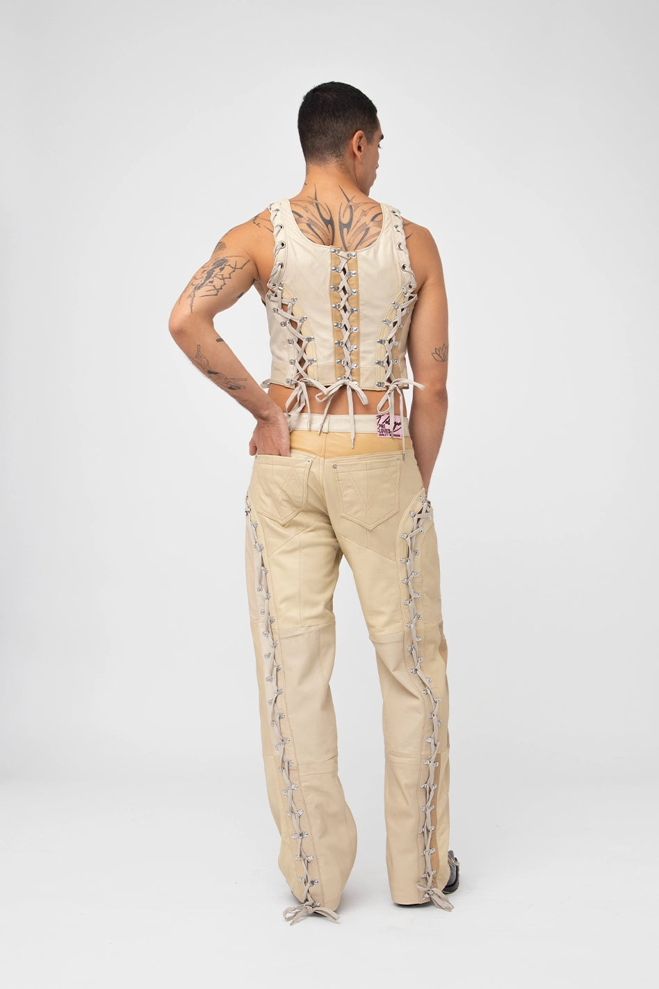 Mateo Velasquez Upcycled Beige Corset