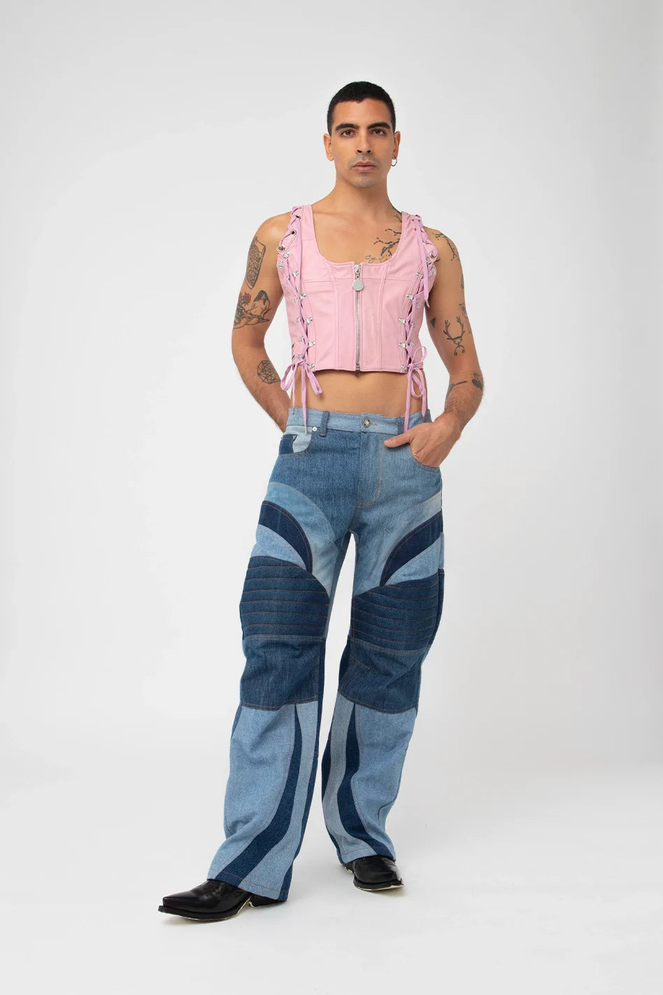 Mateo Velasquez Upcycled Pink Corset
