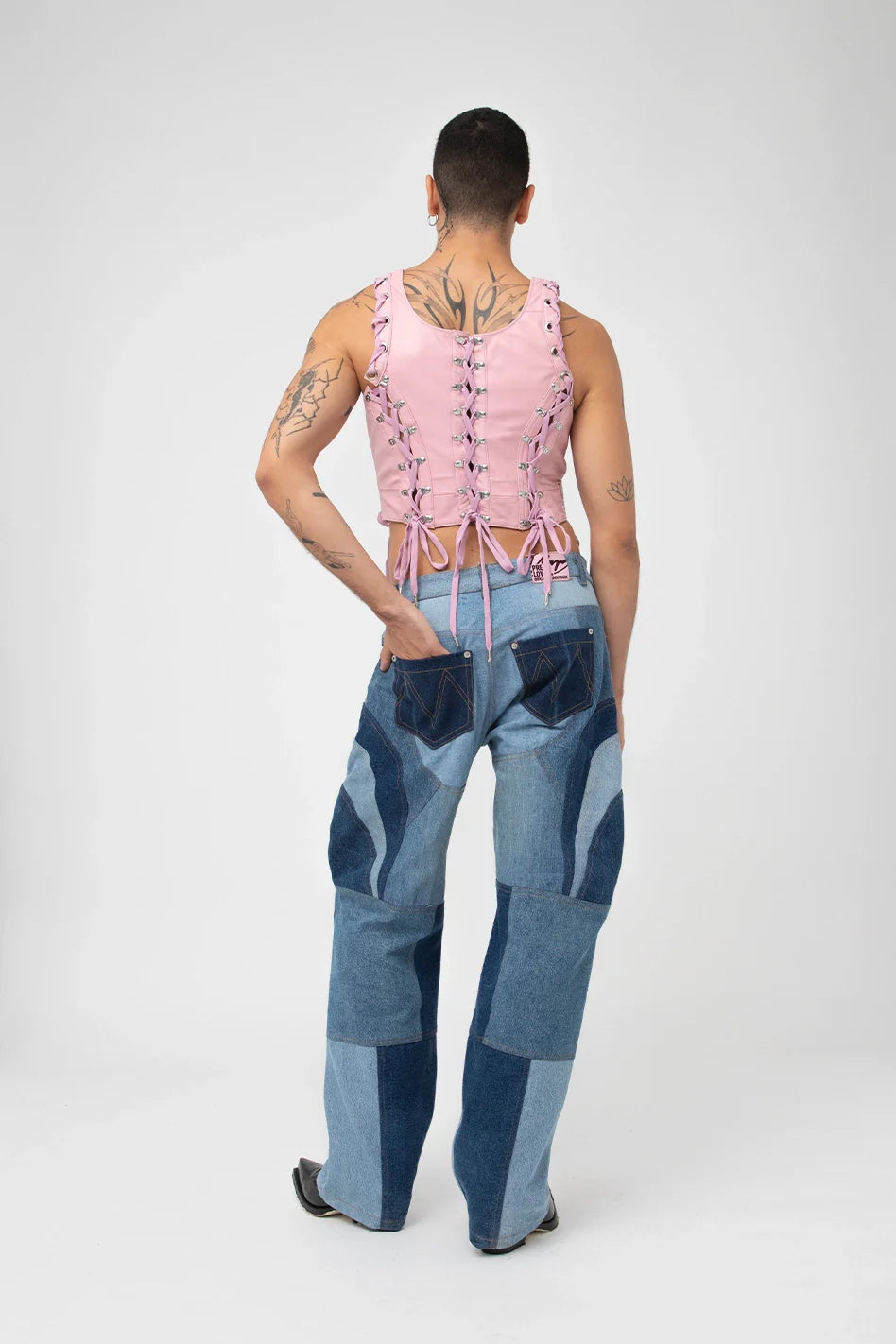 Mateo Velasquez Upcycled Pink Corset