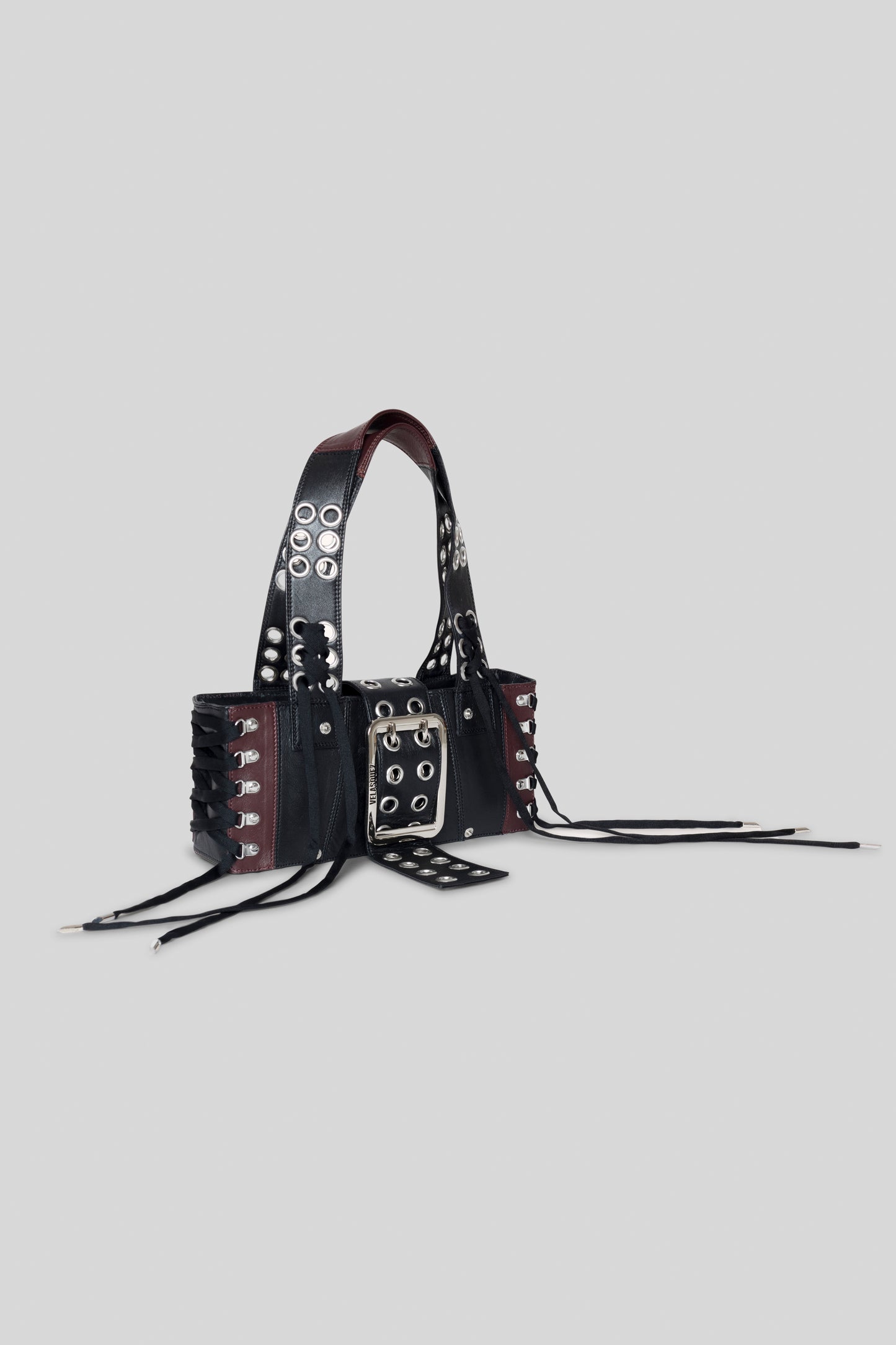 Upcycled Leather Baguette Bag