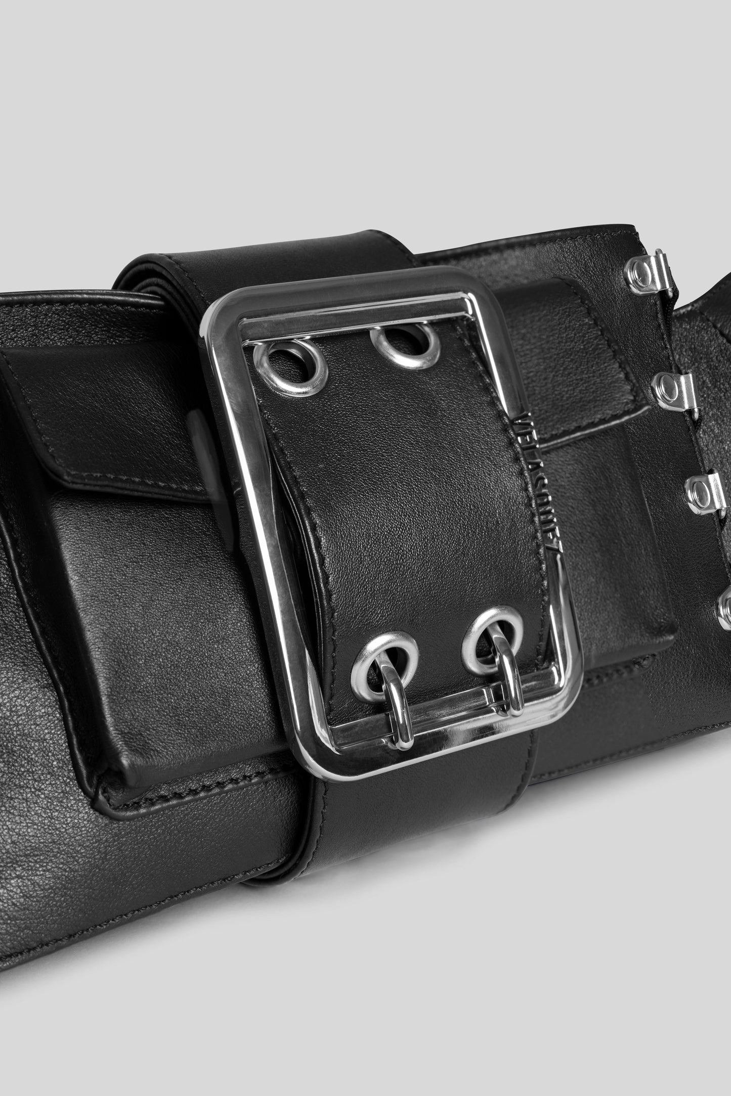 Upcycled Leather Crossbody Bag by Mateo Velasquez